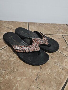 Womans Clarks Cloud Stepper Cushion Sandals Sz 8.5